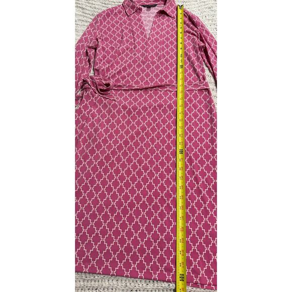 Brooks Brothers 346 Shirt Dress Collared Stretch Womens Small Long Sleeve Pink - Picture 3 of 11